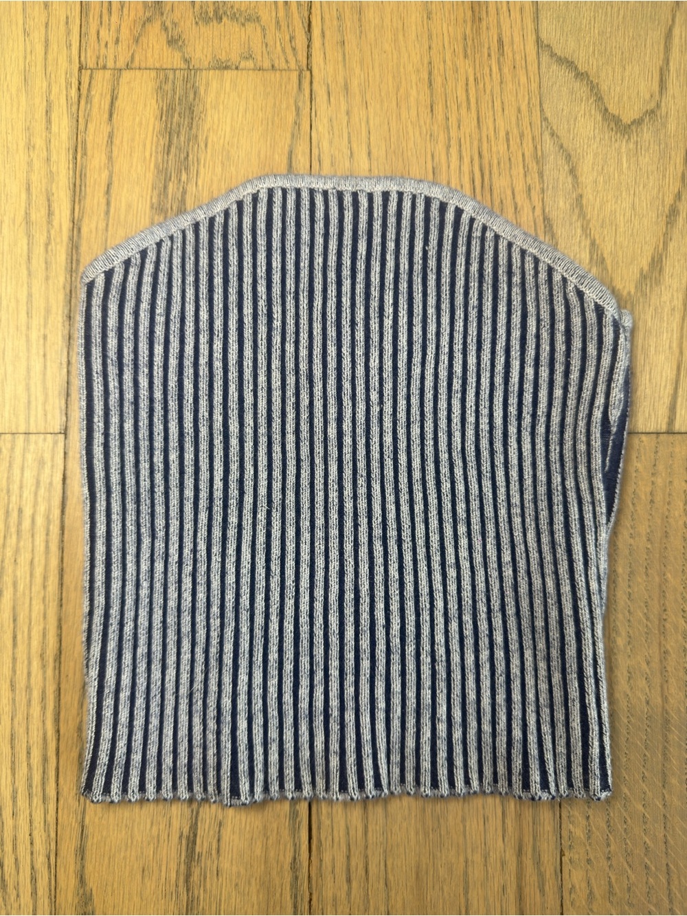RSQ Navy and Gray Ribbed Turtleneck Sweater Panel